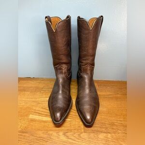 Frye Men Brown Leather Western Boots Size 13